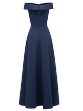 Load image into Gallery viewer, Pink 1950s Off Shoulder Vintage Maxi Dress