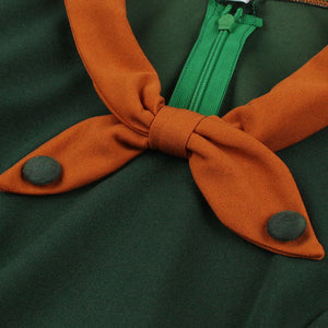 Dark Green Swing Vintage 1950S Dress