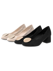 Stiletto Heel Pointed Toe Suede Vintage Shoes