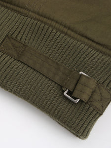 Women's Jacket Street Daily Holiday Fall Winter Turndown Collar Cotton Warm Solid Color Jacket