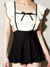 Load image into Gallery viewer, 50S Sweet Ruffles Swimsuit With Adjustable Straps Vintage Swimsuit