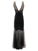 Load image into Gallery viewer, Flapper 1920S Fringed Gatsby Maxi Dress