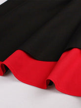 Load image into Gallery viewer, Black Halter Off Shoulder Retro Dress