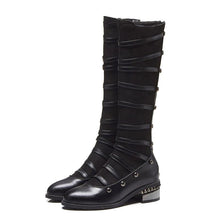 Load image into Gallery viewer, Women&#39;s Boots Platform Round Toe PU Knee High Boots Casual