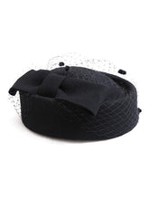 Load image into Gallery viewer, 100%Wool 1950S Pillbox Hat Mrs Masiel Same Style Hat