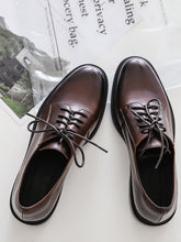 Load image into Gallery viewer, Women&#39;s Oxfords Round Toe Sheepskin Vintage Shoes
