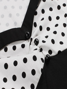 Cotton High Waist Dots 1950s Dress