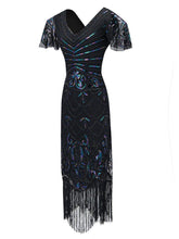 Load image into Gallery viewer, 1920S Fringed Flapper Gatsby Dress