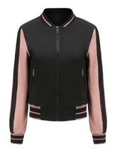 Load image into Gallery viewer, Women&#39;s Jacket Street Daily Fall Winter Casual Two Tone Stand Collar Sporty Jacket