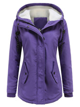 Load image into Gallery viewer, Women&#39;s Parker Coat Daily Going Out Fall Winter Casual Waisted Solid Color Oversized Hoodie Coat