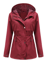 Load image into Gallery viewer, Women&#39;s Jacket Daily Going Out Fall Winter Casual Waisted Solid Color Hoodie Sporty Jacket
