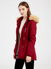 Load image into Gallery viewer, Women&#39;s Coat Daily Lamb wool Fall Winter Regular Midi Length Coat Solid Color Oversized Coat