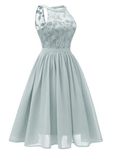 Load image into Gallery viewer, Lace Round Collar 50s 60s Dress