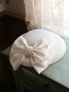 Big Bow Satin Vintage Audrey Hepburn Same Style 1950S Hat 