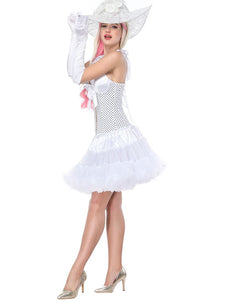 Retro Polka Dots Strapless Corset