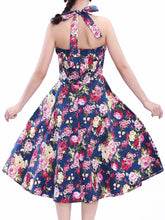 Load image into Gallery viewer, Sweet Floral Cotton 50s Flapper Dress