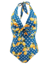 Load image into Gallery viewer, Sexy Vintage Style Floral One Piece Bikini