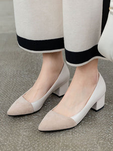 Stiletto Heel Pointed Toe PU Vintage Shoes