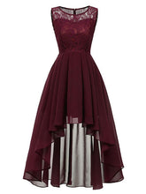 Load image into Gallery viewer, Chiffon Off Shoulder Wedding High Low Hem Prom Dress