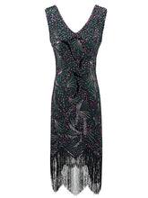 Load image into Gallery viewer, 1920S Sequined Flapper Dress