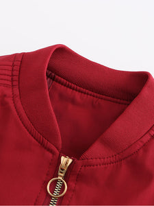Women's Jacket Street Daily Fall Winter Casual Solid Color Stand Collar Jacket