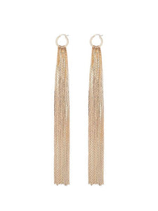 Women's Earrings Long Gold Alloy Vintage Party Tassel Earrings