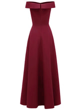 Load image into Gallery viewer, Pink 1950s Off Shoulder Vintage Maxi Dress