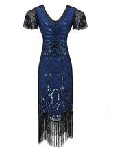 Load image into Gallery viewer, 1920S Fringed Flapper Gatsby Dress