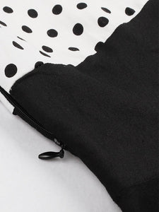 Cotton High Waist Dots 1950s Dress