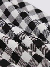 Load image into Gallery viewer, Plaid Collar Consice Short Sleeve Vintage Dress