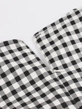 Load image into Gallery viewer, 
Queen Collar Plaid 1950s Vintage Dress 