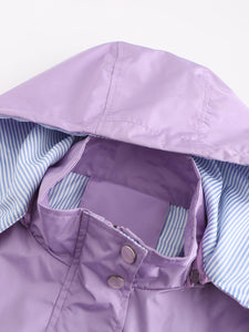 Women's Jacket Daily Going Out Fall Winter Casual Solid Color Hoodie Sporty Jacket