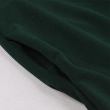 Load image into Gallery viewer, Dark Green Pockets Short Sleeve 50s Dress