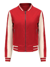 Load image into Gallery viewer, Women&#39;s Jacket Street Daily Fall Winter Casual Two Tone Stand Collar Sporty Jacket