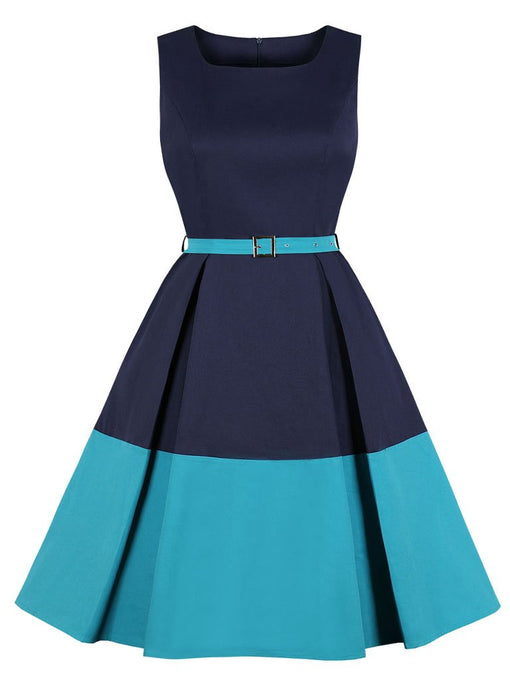Cotton With Pocket A Line 50S Dress