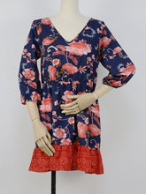 Load image into Gallery viewer, Women&#39;s Boho Dress Floral Printed V Neck Beach Dress Half Sleeve