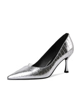 Load image into Gallery viewer, 7CM High Heel  Pointed Toe Leather Shoes