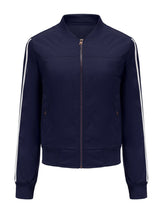 Load image into Gallery viewer, Women&#39;s Pilot Style Jacket Daily Fall Winter Casual Solid Color Stand Collar Sporty Jacket