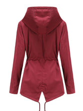 Load image into Gallery viewer, Women&#39;s Jacket Daily Going Out Fall Winter Casual Waisted Solid Color Hoodie Sporty Jacket