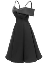 Load image into Gallery viewer, Sling Off the Shoulder Bow Vintage Party A line Dress