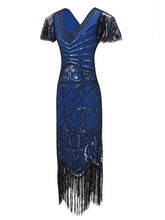 Load image into Gallery viewer, 1920S Fringed Flapper Gatsby Dress