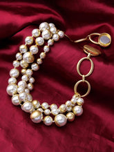 Load image into Gallery viewer, 1950S Pearl Vintage Necklace Bracelet Set