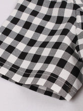 Load image into Gallery viewer, Plaid Collar Consice Short Sleeve Vintage Dress