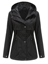 Load image into Gallery viewer, Women&#39;s Jacket Daily Going Out Fall Winter Casual Waisted Solid Color Hoodie Sporty Jacket