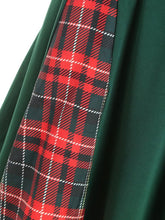 Load image into Gallery viewer, 1950S Bow Collar Plaid Swing Dress 