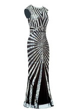 Load image into Gallery viewer, 1920S Sequin Gatsby Maxi Dress
