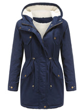 Load image into Gallery viewer, Women&#39;s Parka Coat Street Daily Winter Plush Long Coat Solid Color Oversized Fur Warm Coat