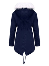 Load image into Gallery viewer, Women&#39;s Coat Daily Going Out Fall Winter Casual Waisted Solid Color Cotton Oversized Hoodie Coat