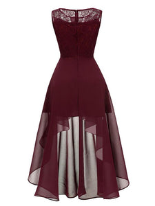 Chiffon Off Shoulder Wedding High Low Hem Prom Dress