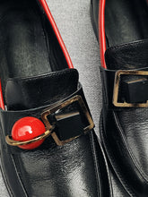 Load image into Gallery viewer, Women&#39;s Loafers Round Toe Leather Vintage Shoes